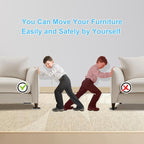 Upgrade Furniture Sliders, Furniture Sliders for Carpets, Oval Moving Pads with 8 PCS 5.8 * 4.3" Carpet Sliders+1 Lifter, Furniture Moving Sliders for Easy Move Bed Tables Cabinet, Protect Carpets