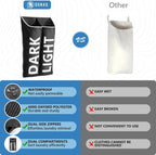 Hanging Laundry Hamper Bag XL 40x22", Space Saving over the Door Storage Bags, Behind the Door Hampers for Dirty Clothes & Wall Mounted Basket for Bathroom, Organizer for Small Room Spaces RV