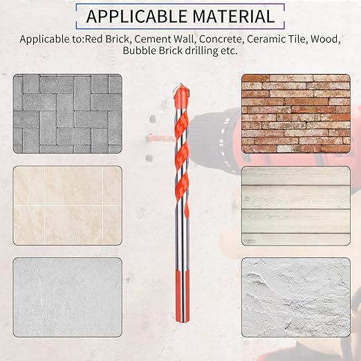 Concrete Anchors Kit - 100Pcs Drywall Anchors & 100Pcs Screws with Bit for Stucco, Masonry, Brick & Dry Wall