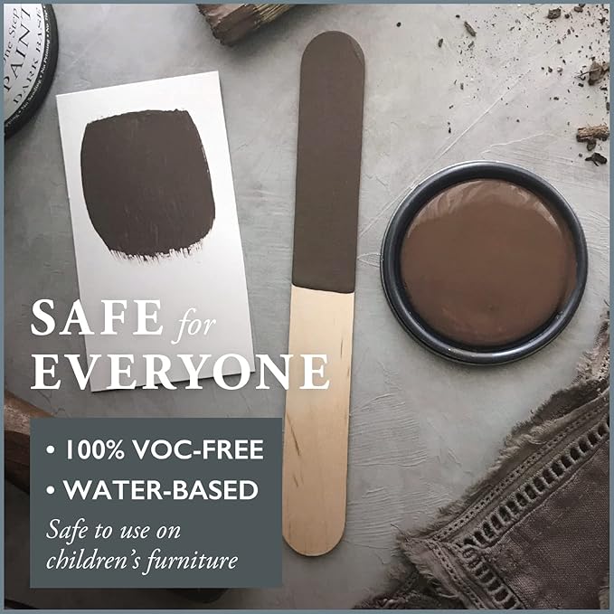 AMY HOWARD AT HOME Chalk-Based One Step Paint for Furniture, Cabinetry, Decor, Finish, and More | No Stripping, Sanding, or Priming | Dark Base | 32 Ounce | Windsor