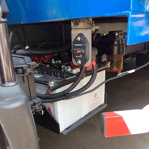 50 Amp Circuit Breaker with Manual Reset for Car Audio RV Truck Boat Marine, DC 12V - 48V | Waterproof IP67 Protection 50A Panel Mount