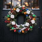 25 Pack C7 Multicolor Christmas Replacement Bulbs,C7 E12 Candelabra Base,Vintage Ceramic Glass Lights,120V 5W Incandescent Night Light Bulbs for Patio, Roofline, Garden, Wedding, Party Decorations