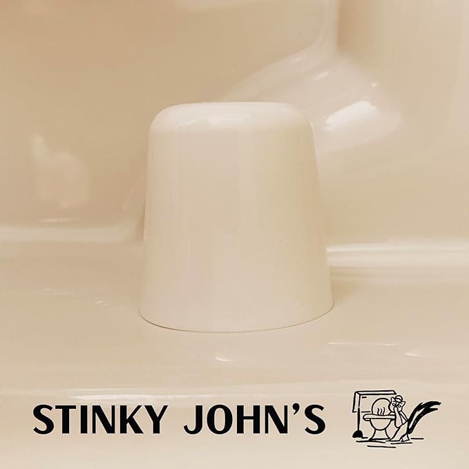 Stinky John's Tall Toilet Bolt Caps: Don't Cut Those Bolts! 100% Made in USA, Toilet Bolt Caps, Bolt Covers, Universal Fit, Flat Top 2 pack in ALMOND