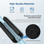 PUREPLUS Coconut Shell Water Filter Cartridge | Activated Carbon Block CTO | Universal Whole House 5 Micron 10 inch Cartridge | Compatible with WFHDC8001, CB-BB-10, EPM, EP-BB, 3Pack
