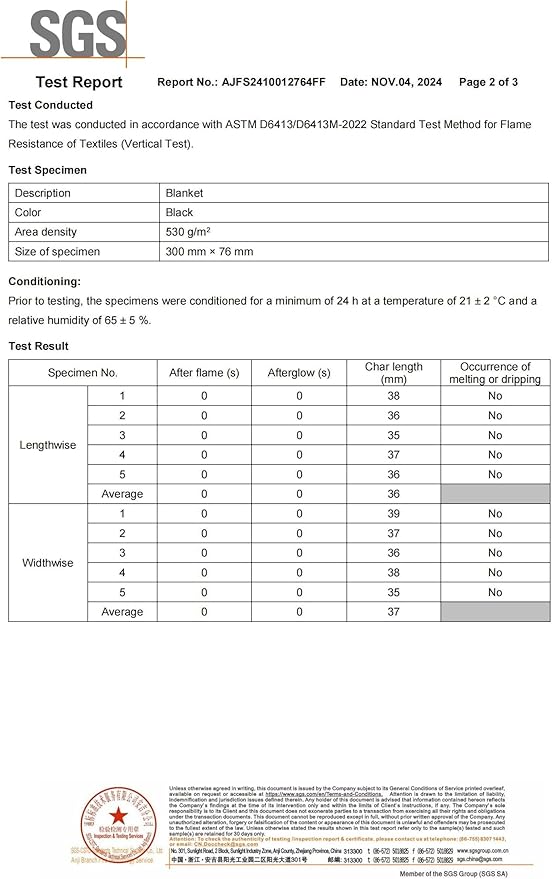 Matace 2 Pack 20x47 Inch Long Fireproof Welding Blanket & Pad, 5mm Thickened Fire Resistant Carbon Felt Cloth, Flame Retardant Fabric, Heat Shield for Soldering, Firepit, Grill Cover, Smoker, Black