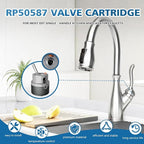 RP50587 Cartridge for Delta DST Single-Handle Kitchen and Lavatory Faucets (36mm), with RP51503 Bonnet Nut and Allen Wrench