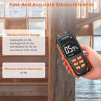 Proster Rechargeable Moisture Meter with Tri-Colour Display – Wall Damp Meter with Visual & Sound Alerts, Professional Damp Detector for Timber, Walls, Cement, and Building Materials