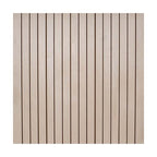 4ft x 4ft Unfinished Maple Veneer Flexible Tambour Wall Panel with 3/4" 30-Degree Groove Slats, Flexible & Customizable