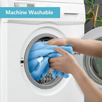 HOMEXCEL Blue Microfiber Cleaning Cloth, 8 Pack Cleaning Towels for Kitchen, Lint Free, Scratch-Free, Highly Absorbent, and Reusable Cleaning Rags for House, Window and Glass, Cars, 11.5 X11.5 inch