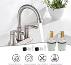 RP25513 Faucet Stem Replacement for Delta two handle Faucet Repair Kit Includes RP24096 Cartridge RP4993 Seat and Spring RP24097 Turn stop1/4, 16 pack