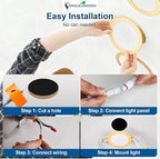 DLLT LED Recessed Ceiling Light: 6 Pack 3 Inch Gold Recessed Lighting