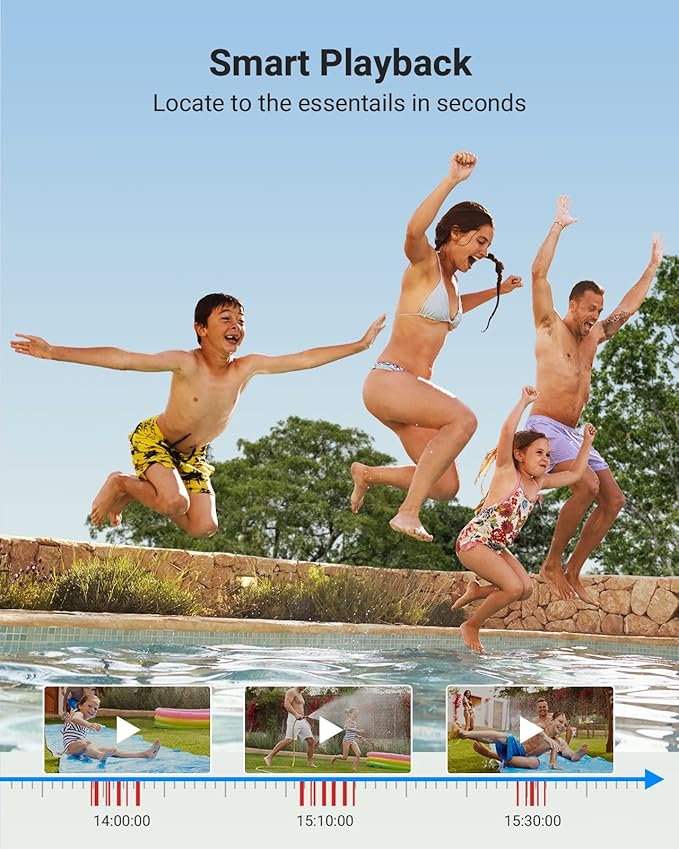 ANNKE 8CH 3K Security Camera System with Audio/Mic, 8 Channel Surveillance AI DVR and 8X 5MP 2960 * 1665 CCTV Cams with Dual Light, Human/Vehicle Detection, IP67, Color Night Vision, 2TB Hard Drive