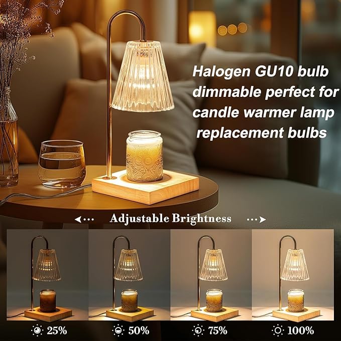 Vinaco GU10 Bulb, 6 Pack Halogen 120V 35W, Dimmable, MR16 GU10 Light Bulb with Long Lasting Lifespan, gu10+c for Track&Recessed Lighting, Gu10 Base Bulb, 35W MR16/FL/GU10, Warm White