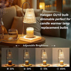 Vinaco GU10 Bulb, 6 Pack Halogen 120V 35W, Dimmable, MR16 GU10 Light Bulb with Long Lasting Lifespan, gu10+c for Track&Recessed Lighting, Gu10 Base Bulb, 35W MR16/FL/GU10, Warm White