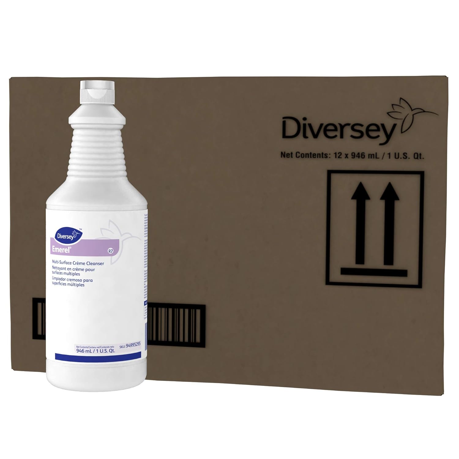 Diversey 94995295 Emerel Multi-Surface Creme Cleanser, Fresh Scent, 32oz Bottle (Case of 12)