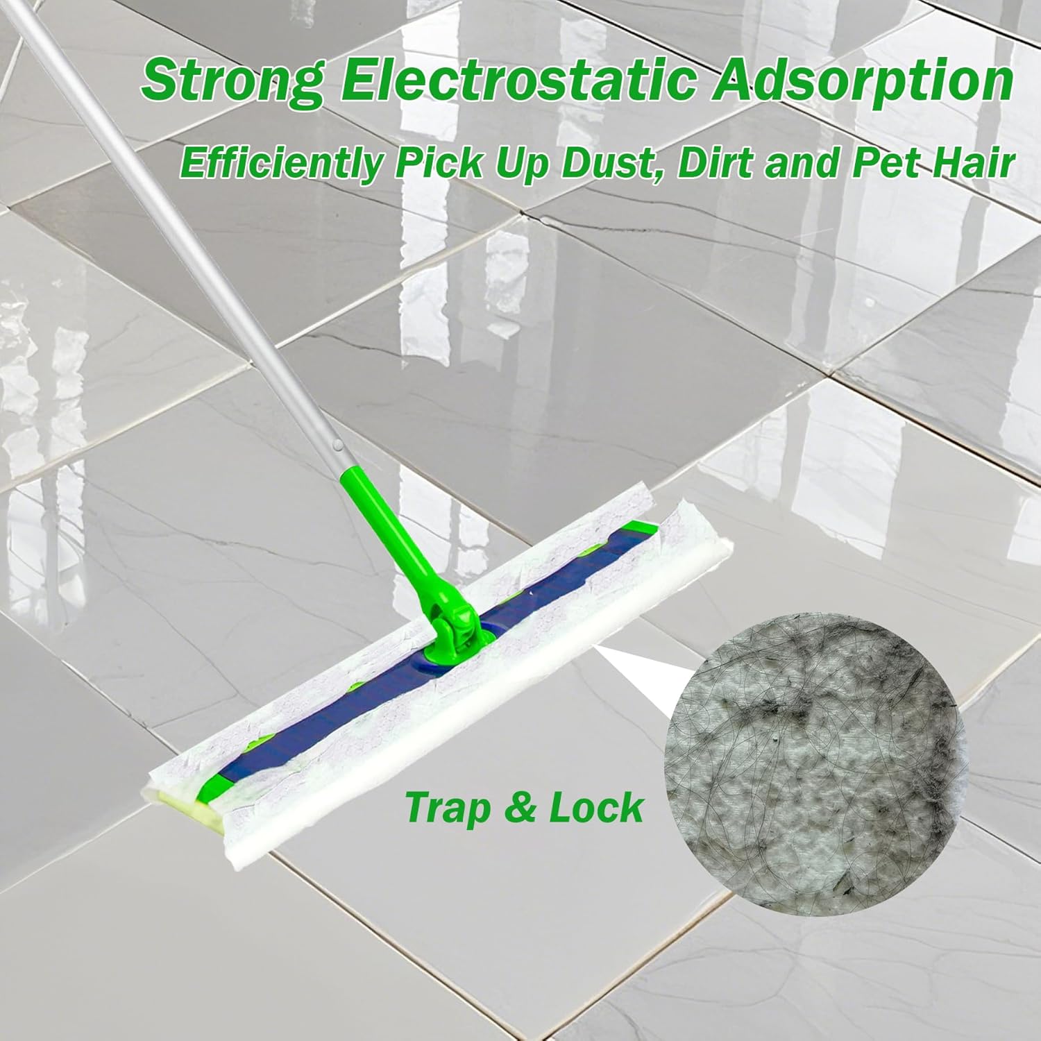 XL Dry Sweeping Cloth Refills for Swiffer Sweeper X-Large Mop, XL Disposable Dry Pads Refills, Pet Hair Dust Heavy Duty Dry Floor Cloth Refills for Floor Sweeping and Cleaning, 60 Count