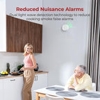 Smoke Detector Carbon Monoxide Detector Combo 10 Year Battery with Bilingual Voice Alerts,UL 217-9th Standard Fire Smoke & Carbon Monoxide Alarms for Home Standalone Model 5 Pack