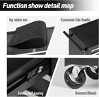 5 Drawers Metal Rolling Tool Chest on Wheels, Lock Tool Box Tool Organizer Cart, Multifunctional Drawers Rolling Tool Trolley Storage Cabinet for Garage,Warehouse,Workshop,Repair Shop(BLACK)