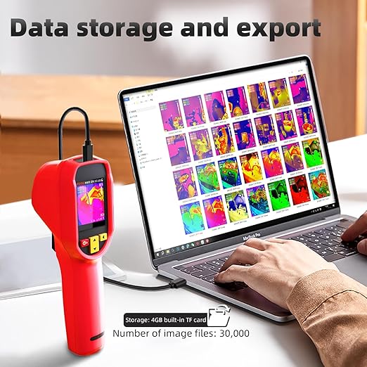BSIDE Thermal Imaging Camera 240×240 Resolution 15 Color Palettes Infrared Thermal Imager -4°F to 1022°F 25Hz Rechargeable Handheld Thermal Camera with Laser Pointer 50°FOV