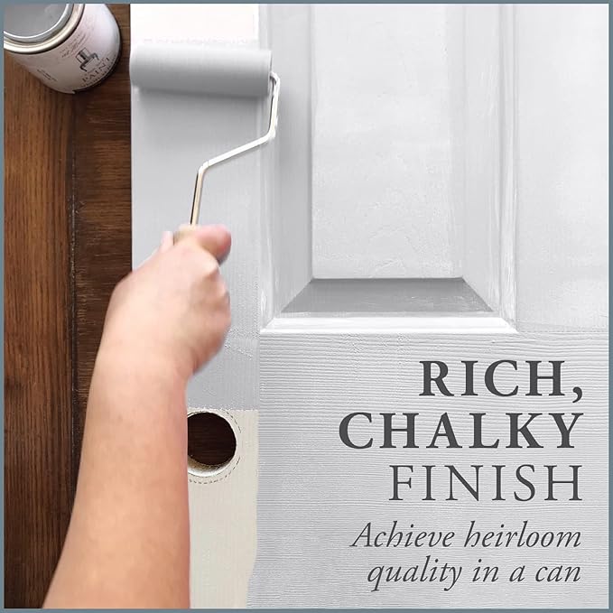 AMY HOWARD AT HOME Chalk-Based One Step Paint for Furniture, Cabinetry, Decor, Finish, and More | No Stripping, Sanding, or Priming | Ultra-Light Base | 32 Ounce | Metropolitan Grey