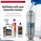 Mops for Floor Cleaning Wet Spray Mop with 14 oz Refillable Bottle and 2 Washable Microfiber Pads Home or Commercial Use Dry Wet Flat Mop for Hardwood Laminate Wood Ceramic