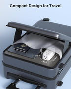 TROND 360° Rotating Plug 6FT Extension Cord, 4 Widely Spaced AC Outlets, Flat Plug Surge Protector, Wall Mount, Surge Protection Power Strip for Travel Kitchen Dorm Room Essentials, White