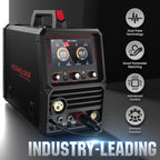 YESWELDER Firstess DP200 Dual Pulse,7-Inch LCD Screen 120/240V Dual Voltage MIG Welder,MIG/Pulsed MIG/Flux Core/Spool Gun MIG/Lift TIG/Stick Multiprocess Welding Machine