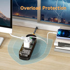 Surge Protector Power Strip, Covozon 3 Outlets 6ft Extension Cord, 1875W Outdoor Power Strip Weatherproof, Mountable Small Power Strip for Home, Outdoor, Travel.