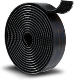 3M Dual Lock SJ3550A 1"×8ft Black, Reclosable Fastener Mounting Tape Interlocking Mushroom Shaped Strong Adhesive Hook Lock Sticky Tape Waterproof for Indoor and Outdoor, EZ Pass, Pedalboard, 1 Pack