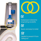 10 Pcs Flush Valve Seal for Kohler Toilets GP1059291 2475620 Upgraded Silicone Seal Kit Compatible with Kohler Canister Flush Valve Seal, Chemical Resistant Parts for Toilets Tank Canister Gasket Kit