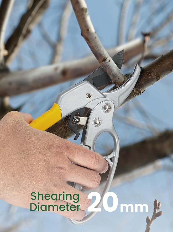 GROWNEER 3 Pack Garden Scissors kit Professional Garden Pruning Shears Stainless Steel Garden Shears Gardening Clippers Flower Plant Scissors Tools Arthritis Weak Hand Pruner Work 3 Times Easier