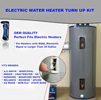 LONG TERM EWH-02 Electric Water Heater Tune-Up Kit, Includes 4500W 240V Water Heater Elements, Upper Thermostat, Lower Thermostat, Protective Covers and Elements Gaskets