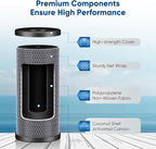 10" x 4.5" Whole House Coconut Shell Activated Carbon Water Filter Replacement Cartridge - Compatible with WFHDC8001, CB-BB-10, FXHTC, GXWH40L, GXWH35F, GNWH38S, CTO10BB - 1 Pack