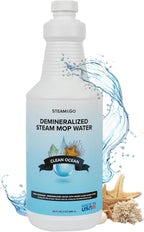 Steam & Go Demineralized Water - Multisurface Cleaner, PVC-Free Ready-to-Use for Mops & Floor Steamers - Ideal for Kitchen, Bathroom, & Home Surfaces - Clean Ocean Scent - 32oz (Pack of 1)