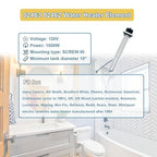 Upgraded 1500W 120V Camco Water Heater Element, fit for AO Smith, Bradford White, Rheem, Richmond Electric Tankless Heater Element, for RV, Campers, Replacement 02463 02462