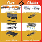 2pcs Garage Wall Shelving - 3.5*2FT Extra Large Heavy Duty Floating Shelves with 30 Hooks, Load Capacity 1102 Lbs, Hanging Garage Storage Rack, Tool Hanger Organizer Utility Rack, For Home, Workshop