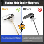 Toilet Handle Replacement Parts Kit, Side Mount Toilet Flush Handle for TOTO THU004-CP Trip Lvr for TOTO ST701, CST854, CST884 (Zinc Alloy & Copper Lever)