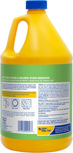 Zep Mold Stain and Mildew Stain Remover 1 Gallon (Case of 2) ZUMILDEW128 - Professional Strength No Scrub Formula