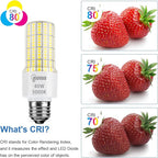 Led Light Bulbs 300W Equivalent Super Bright 5000Lm 5000K Cool Daylight White Led Bulb E26/E27 Medium Base 40w Waterproof Leds Corn Light Bulb for Outdoor Indoor Lamp Bedroom Office Garage-2 Pack