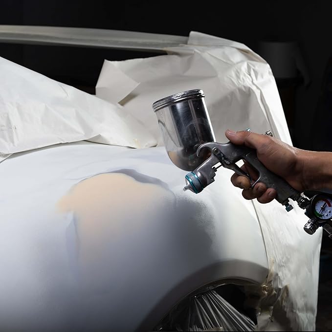 Custom Shop Premium 1K Acrylic Non-Sanding Primer Sealer Paint, Color Gray, 1 Quart - Fast Drying, Ready-To-Spray, Apply Over Automotive Primer Surfacers, Sanded Finishes - Topcoat Urethane, Enamel