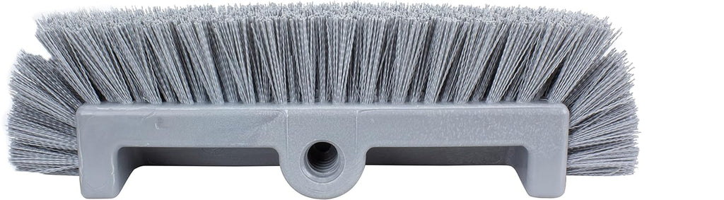SPARTA Multi-Level Tile Scrub Brush 12" Wide Brush Head, Heavy-Duty Tile Cleaning Brush with End Bristles for Commercial Tiles, Tubs and Floor, Plastic, 12 Inches, Gray