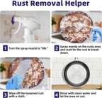 Jocecury 500ML Stainless Steel Rust Remover, Multi-Purpose Foam Cleaner, Dissolves Rust Particles, Stainless Steel Appliance Cleaner,Food-safe Formula,Metal Cleaner