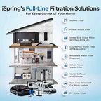 iSpring 3-Stage Whole House Water Filter System, Reduces Iron, Manganese, Hydrogen Sulfide, Heavy Metals, Chlorine, Sediments, 10” x 4.5” Filters, 1” Inlet/Outlet, Model: WGB31B-MKS