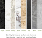 MORE Alkaline Heavy Duty Cleaner & Degreaser for Cleaning, Oil Removing and Restoring Natural Stone, Tile, Grout, Concrete, Kitchen Appliances, Stovetops and Grills - Quart - 32 oz