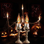 12 Pack C7 Flickering Flame Light Bulbs, Clear E12 Flickering Flame Bulb, Ideal for Christmas & Halloween Candelabra Light Bulbs & String Light Replacement, 1W, 120V