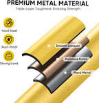 TICONN 2 Step Ladder, Heavy Duty Foldable Step Stool, Portable Steel Folding Stool for Household Garage Storage (Yellow)