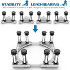 SEISSO Mini Fridge Stand Height 7"-8.2". Upgraded 8 Heavy Duty Feet Adjustable Washing Machine Stand, Load Capacity 992LB. Refrigerator Stand, Washer and Dryer Stand for Home Width 17.7"-25.6"