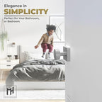 Mega Handles SUANA Privacy Door Knob for Hallway, Closet and Bathroom, Reversible Heavy Duty Design Door Knobs, Fits All Standard Door Sizes Screws Included - Satin Nickel (1 Pack)