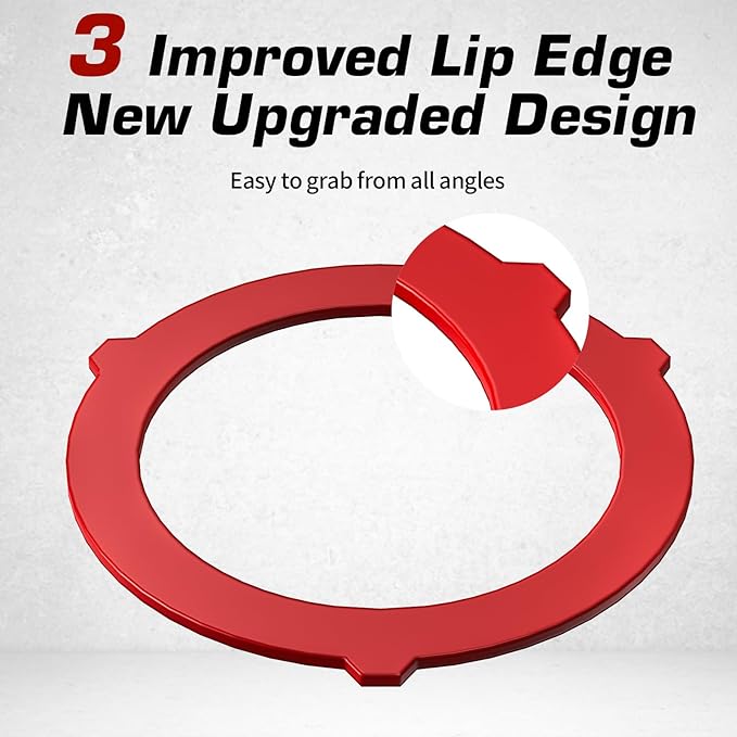 Triple-Lip Design Flush Valve Seal for Kohler, 5 Pcs Upgraded Silicone Material Canister Toilet Tank Parts Gasket Replacement for GP1059291, for Easy Install and Uninstall