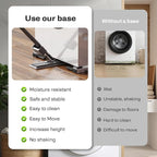 Appliance Rollers Heavy Duty,Newest Extendable Appliance Sliders,Liftable Washing Machine Base,Easily Move Washer and Dryer Machines,Refrigerators,Furniture-White